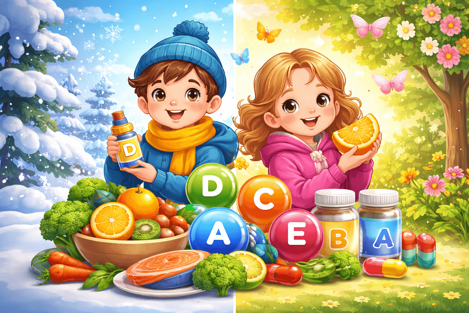 Витамины против сезонных заболеваний: когда и какие давать