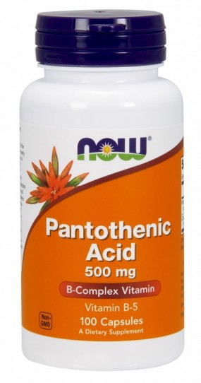 Pantothenic Acid 500 mg Отдельные витамины, Pantothenic Acid 500 mg - Pantothenic Acid 500 mg Отдельные витамины