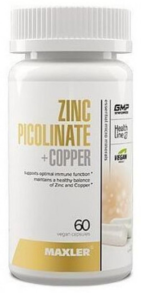 Zinc Picolinate + Copper Витаминно-минеральные комплексы, Zinc Picolinate + Copper - Zinc Picolinate + Copper Витаминно-минеральные комплексы