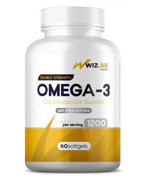 Omega-3 1200mg Double Strength Жирные кислоты, Omega-3 1200mg Double Strength - Omega-3 1200mg Double Strength Жирные кислоты