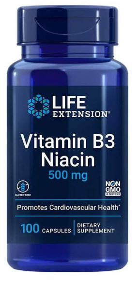 Vitamin B3 Niacin 500 mg Отдельные витамины, Vitamin B3 Niacin 500 mg - Vitamin B3 Niacin 500 mg Отдельные витамины