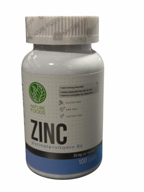 Zinc Glycinate 25 mg + B6 Цинк, Zinc Glycinate 25 mg + B6 - Zinc Glycinate 25 mg + B6 Цинк