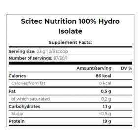 100% HYDRO ISOLATE Сывороточные изоляты, 100% HYDRO ISOLATE - 100% HYDRO ISOLATE Сывороточные изоляты