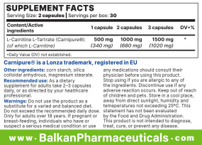 L-Carnitine BP (caps) Л-Карнитин, L-Carnitine BP (caps) - L-Carnitine BP (caps) Л-Карнитин
